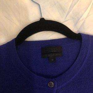 J Crew Italian Featherweight Cashmere Cardigan Sweater Size M